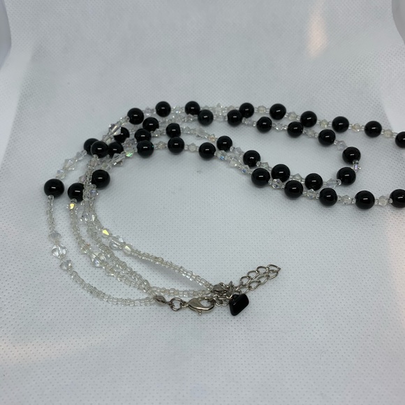 Crystal & Black Necklace - Picture 3 of 3